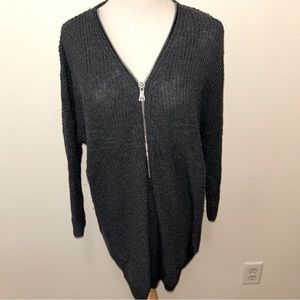 EXPRESS Quarter Zip Up Long Sweater